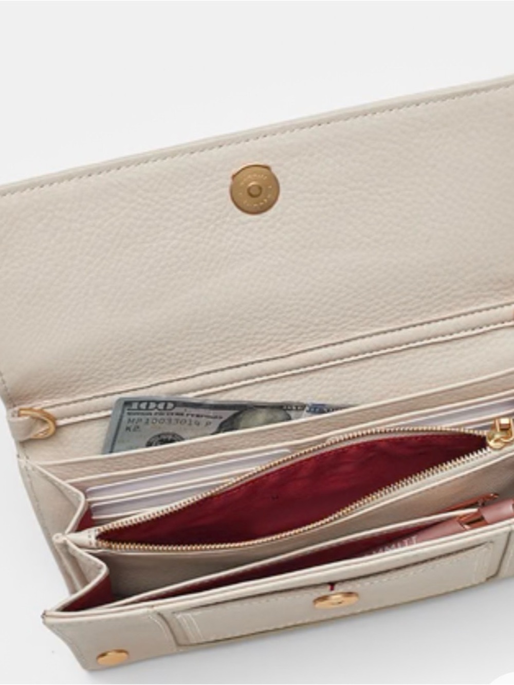 Hammitt AJ crossbody clutch in Calla Lily Croco - Picture 3 of 8